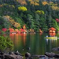 白駒池で秋を楽しむ。