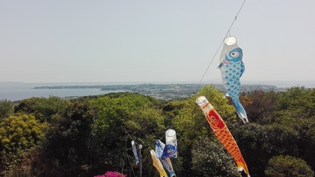 武山から三浦半島を
