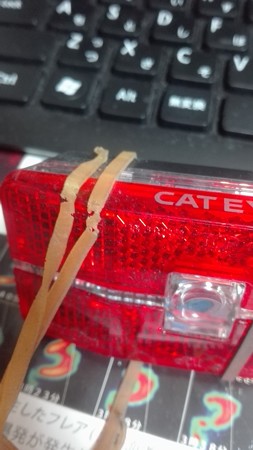 輪ゴムの劣化