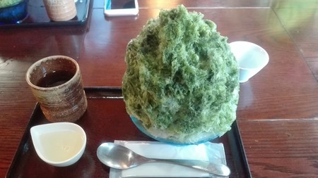 抹茶金時ミルク@日の出園