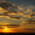 Photos: 夕日「黄金の雲」