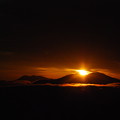 浅間山からの日の出
