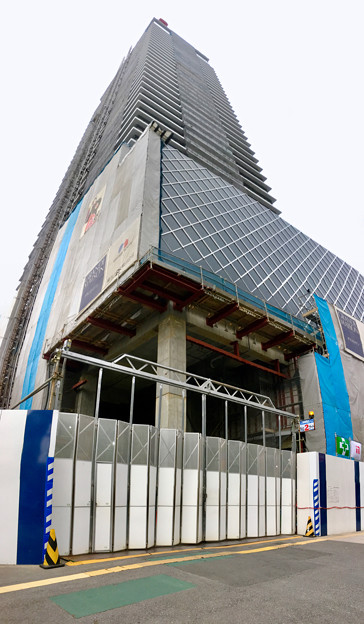 建設途中の御園座ビル(2017年6月10日) - 6