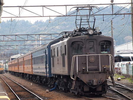 ED500形EL急行 新金谷駅