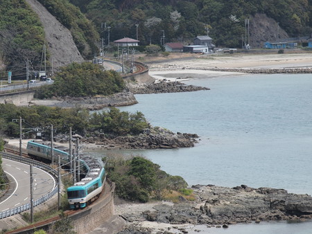 283系特急くろしお 紀勢本線紀伊浦上~下里09