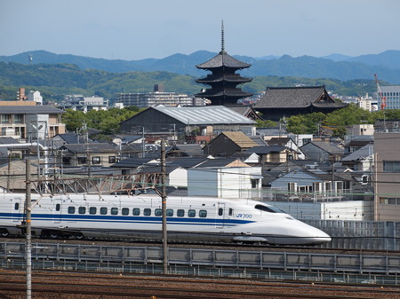 700系こだま 東海道新幹線京都~新大阪
