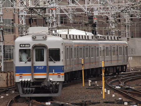 南海7100系普通 南海本線難波駅