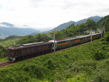 EF64寝台特急カシオペア 篠ノ井線姨捨~稲荷山01
