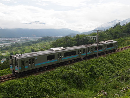 E127系普通 篠ノ井線姨捨~稲荷山01