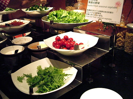 ウエスティン都ホテル京都の朝食　京野菜