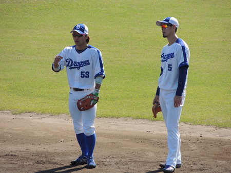 亀澤選手と阿部選手。