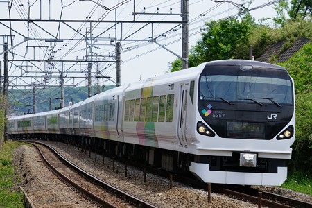 E257系 特急かいじ105号@豊田~八王子