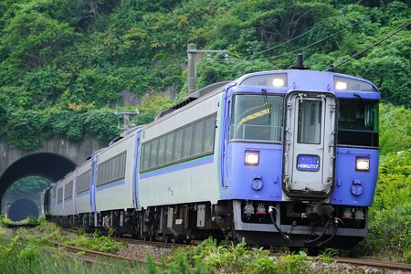 キハ183系特急北斗@礼文~大岸