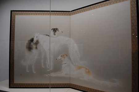 山口華楊 洋犬図