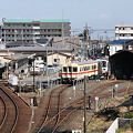 竜ヶ崎駅と車両基地