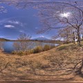 田貫湖　桜 360度パノラマ写真(1)