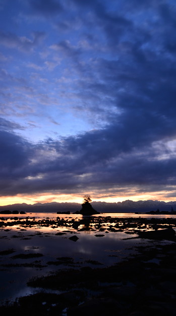 薄明の雨晴