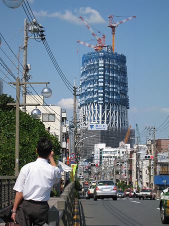 浅草通り柳島橋　江東区側から