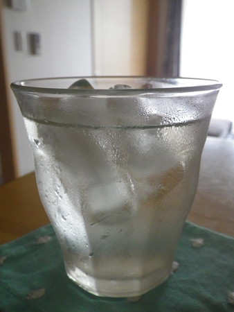 梅シロップ炭酸水割2
