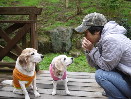 記念に母子ら3ショット撮りましたよ!