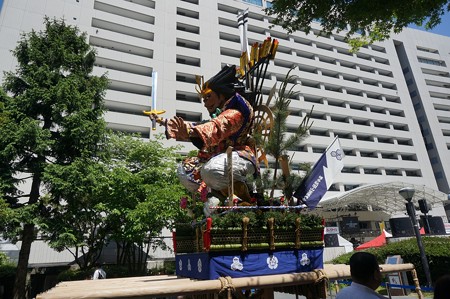 2017年 ユネスコ無形文化遺産 福岡市役所 博多祇園山笠 舁き山 2017年 継承一筋博多心 (8)