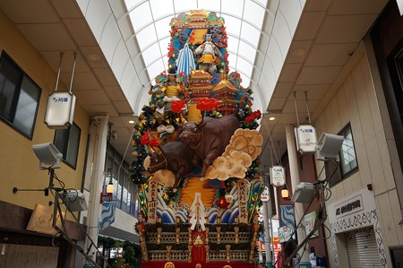 博多祇園山笠 2017年 飾り山 上川端通 決戦倶利伽羅峠 (3)
