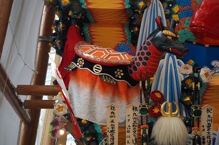 博多祇園山笠 2017年 博多駅商店連合会 飾り山 祝 九州五祭文化遺産登録 (14)