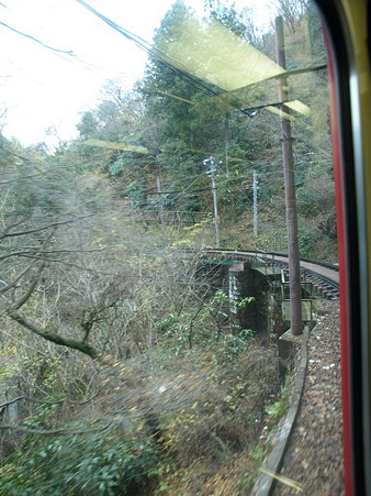 箱根登山電車の車窓(大平台駅→宮ノ下駅)11