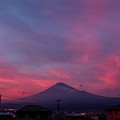 7月5日富士宮市からの夕方富士山～ 一焼け、二焼けと凄かったですね(^ ^)