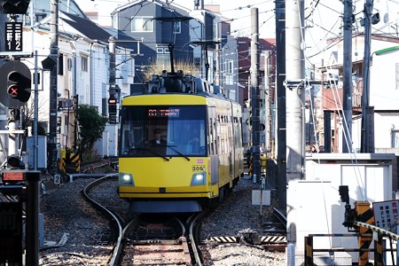 2018.01.15　世田谷線世田谷駅　路面電車