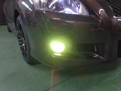 中古車ブレイド納車　フォグＬＥＤ