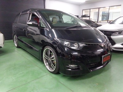 エスティマ５０系　新潟県　ヘッドライト加工