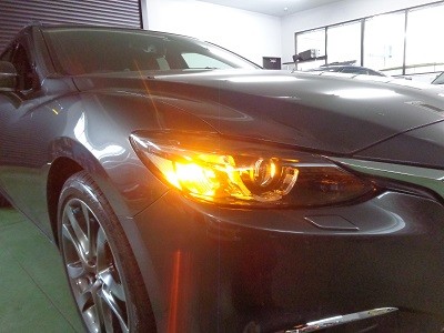 アテンザ　岐阜県　LED交換　フロントウインカー