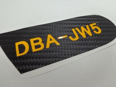 Ｓ６６０専用カーボンシート　ドアノブ左右２点セット