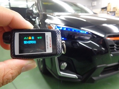 スバルXV　千葉県　エンジンスターター付きセキュリティ取付