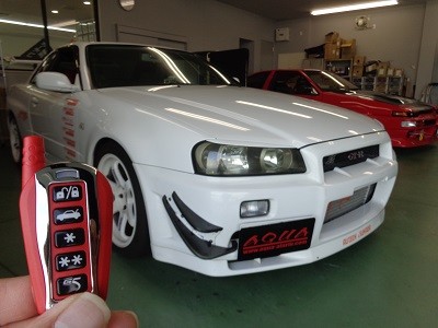 ３４ＧＴＲ　セキュリティ取付
