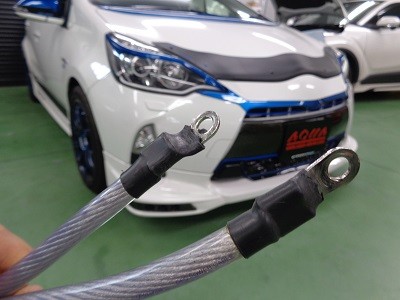トヨタAQUA　ノンレジケーブル取付