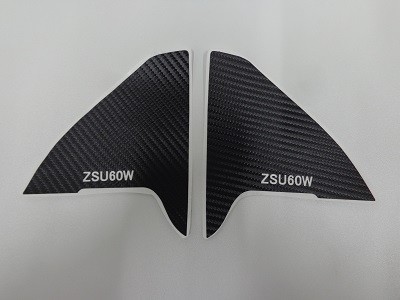 ハリアー６０系　カーボンシート　インナーミラーパネル２点セット