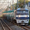 夕暮れの桃太郎164号機牽引石油専用8571レ