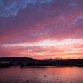 函館湯の川漁港夕景