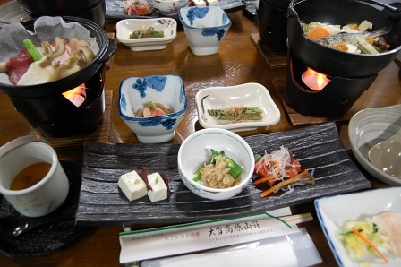 夕食全景