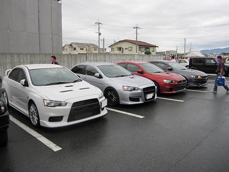 エボX４台