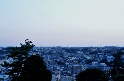 清水ｹ丘公園墓より東京湾方面1