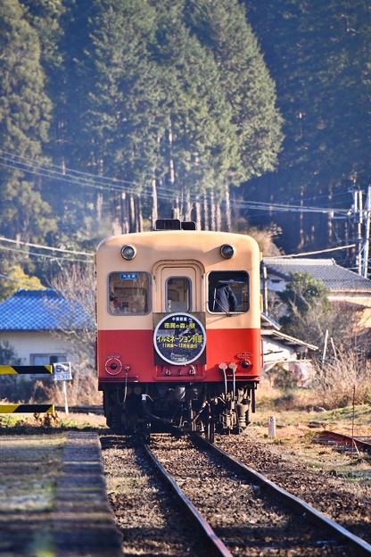 静かな町。。月崎駅を出発して小湊鉄道キハ200系 20171210