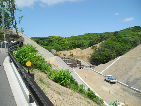 国道260号線・バイパス建設中