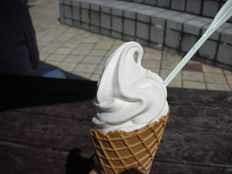 恵那峡SA・栗ソフト