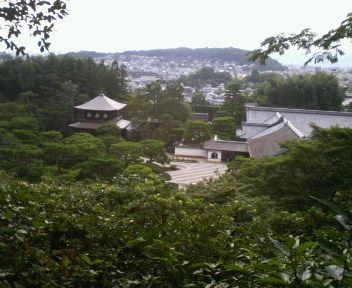 銀閣寺遠望