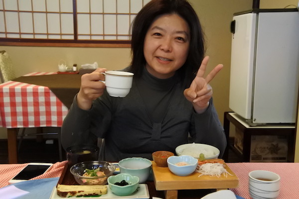 美味しく朝食をいただきました