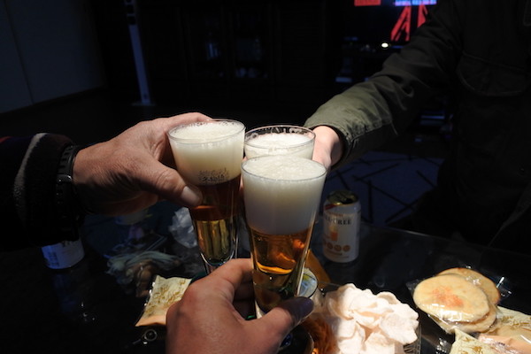 ステイさんだけノンアルコールで乾杯