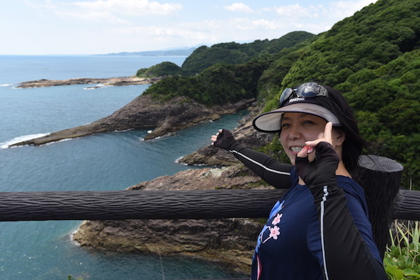 入江の形が爬虫類の足跡みたい！